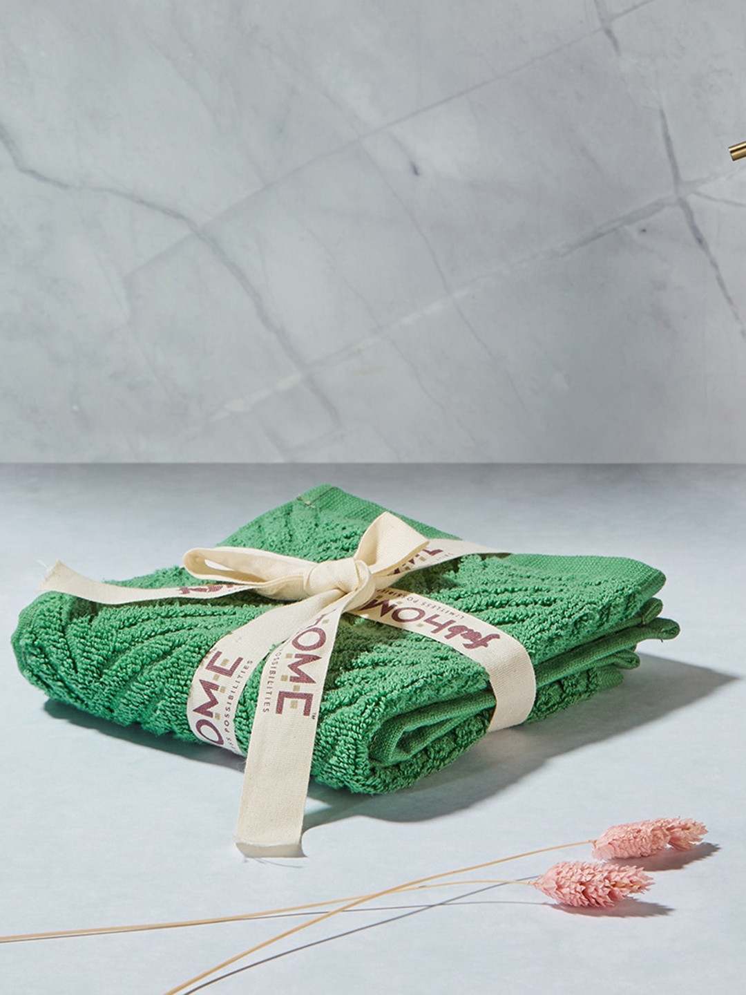 

Fabindia Green 2 Pieces Cotton Face Towel