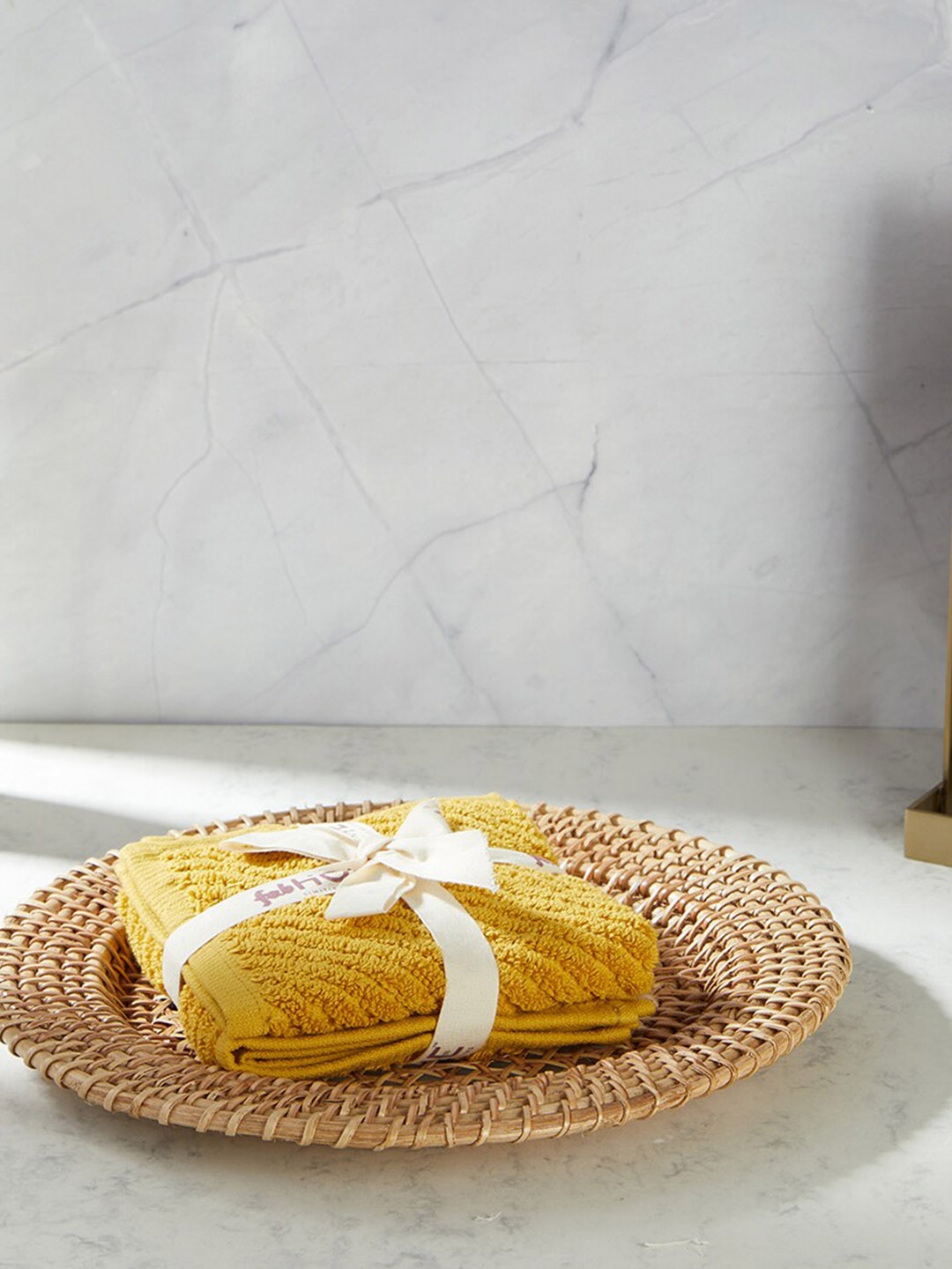 

Fabindia Nina Yellow 2 Pieces Cotton Face Towel