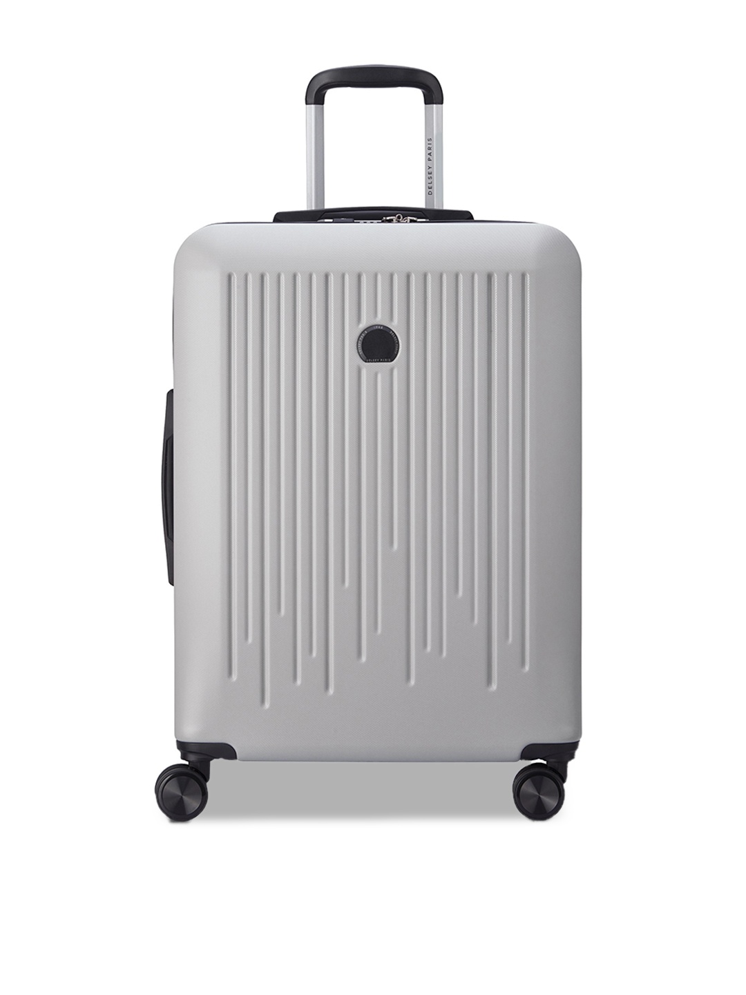 

DELSEY Christine Hard Large Check-in Trolley Suitcase - 76 cm, Grey