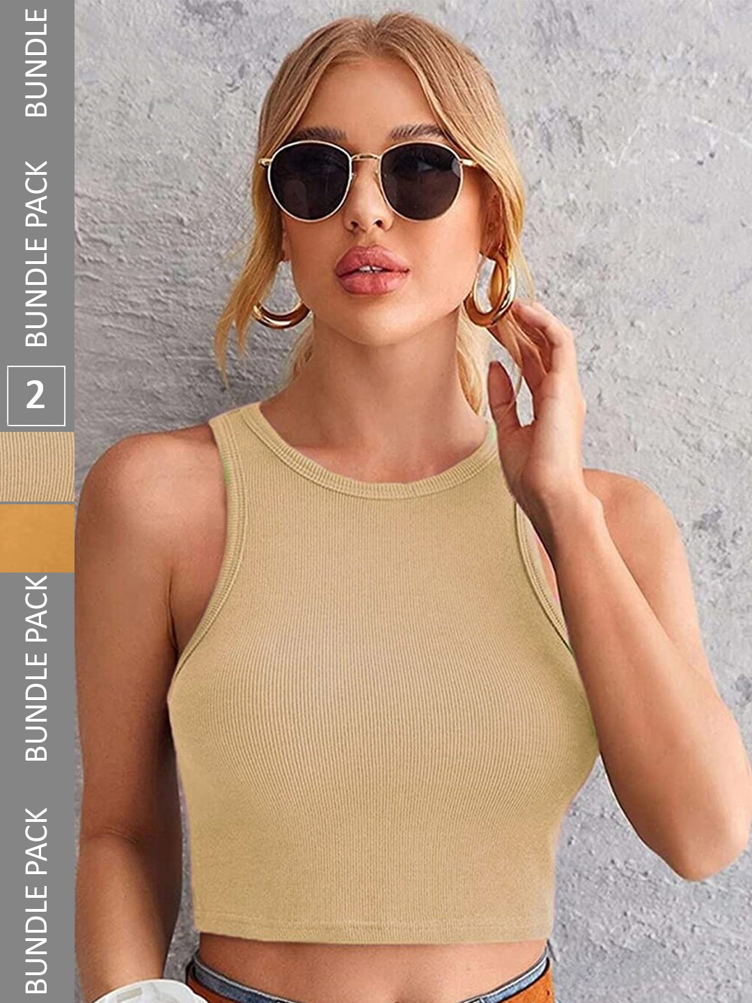 

Selvia Pack Of 2 Tank Top, Mustard