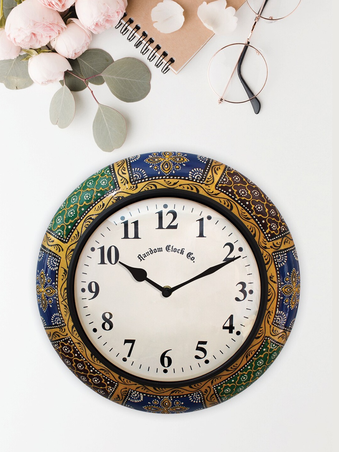 

RANDOM Blue & Green Vintage Wall Clock
