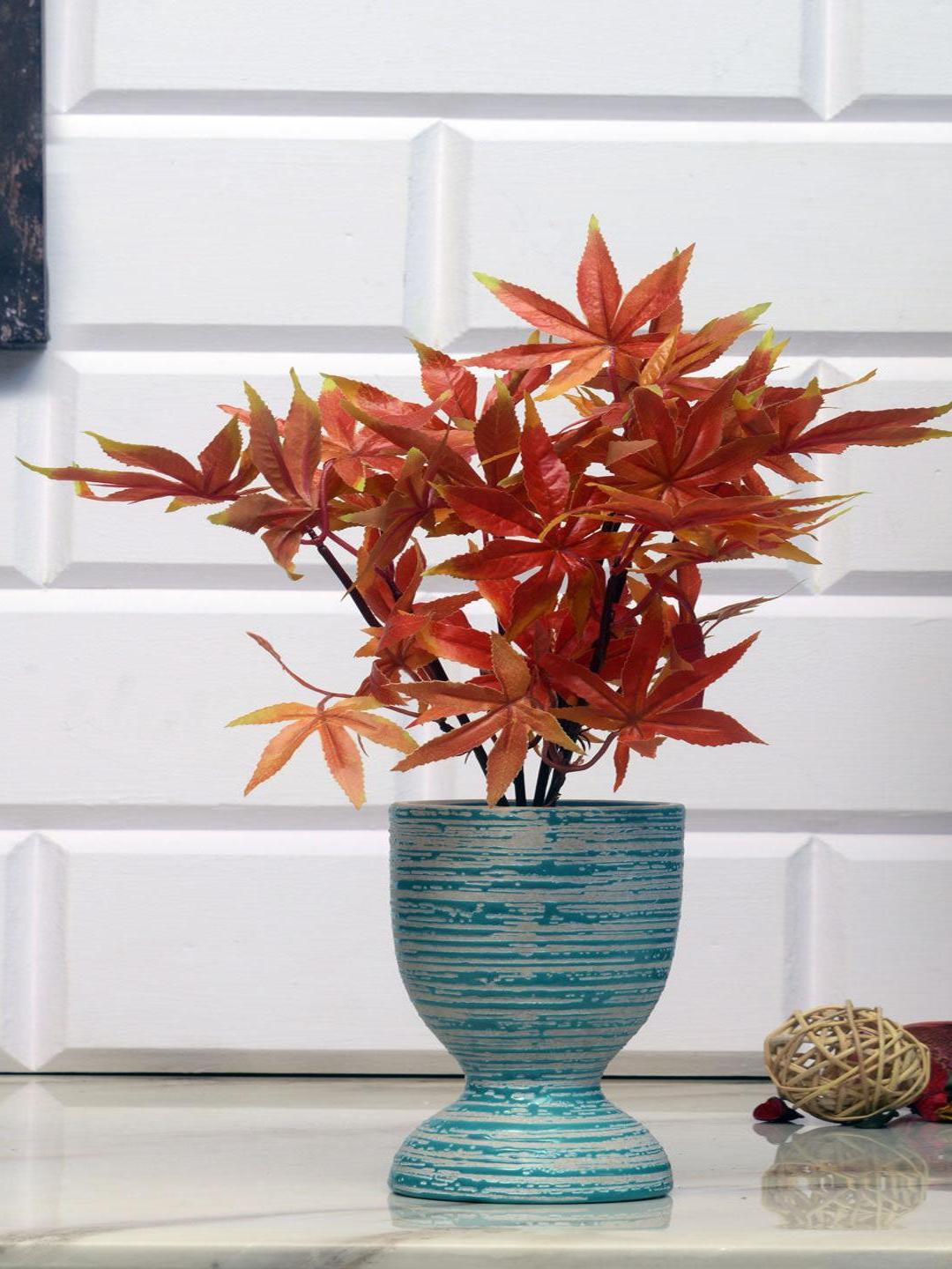 

Athome by Nilkamal Orange Maple Artificial Flowers and Plants