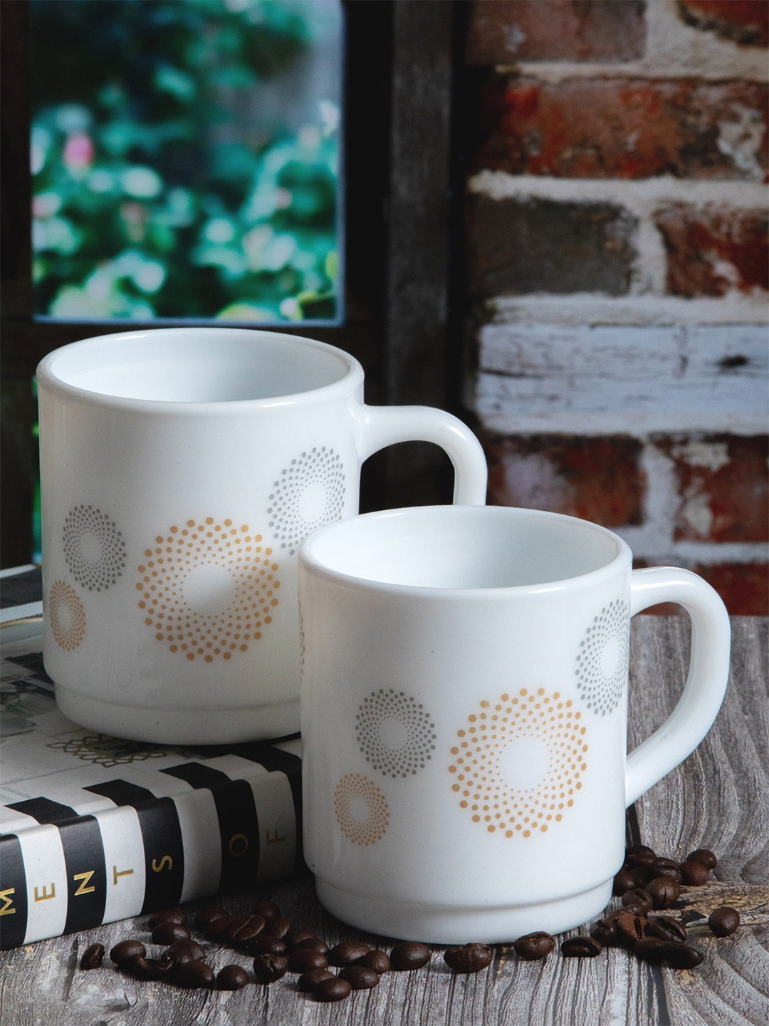 

Cello Roma 2 Pieces Opalware Roma Coffee Mug-300ml, White