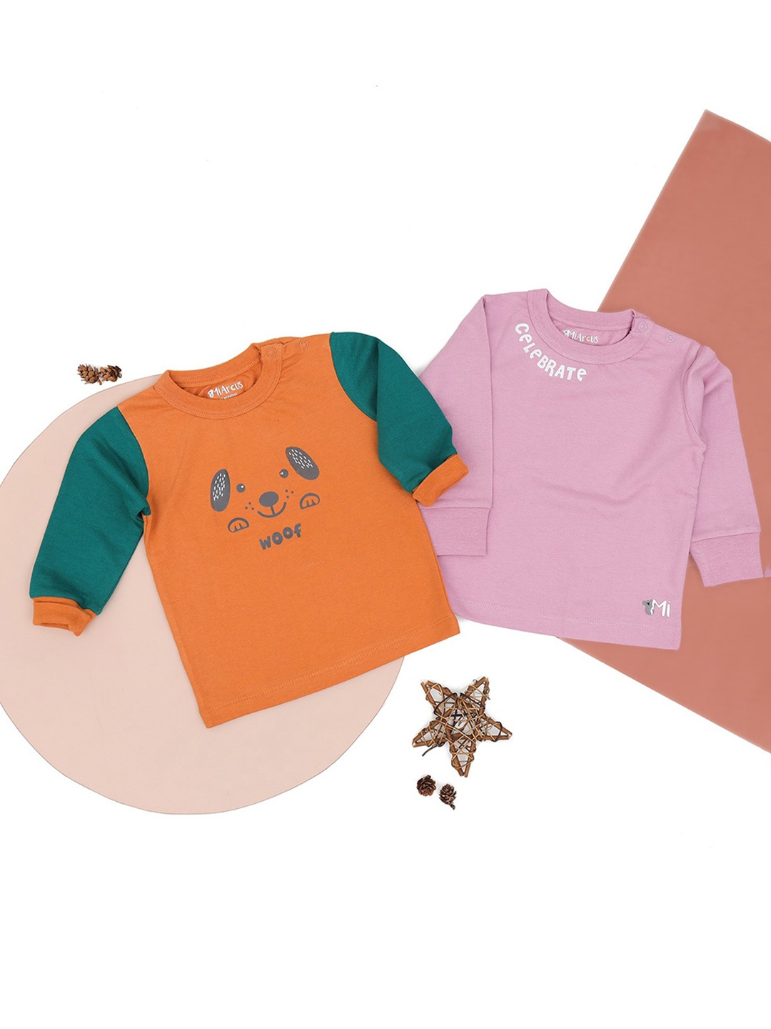 

MiArcus Pack Of 2 Printed Cotton Pullover Sweatshirts, Lavender