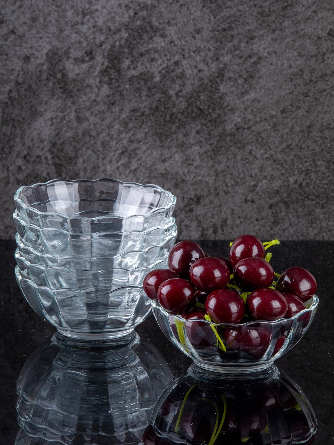

Luminarc Transparent 6 Pieces Glass Glossy Bowls