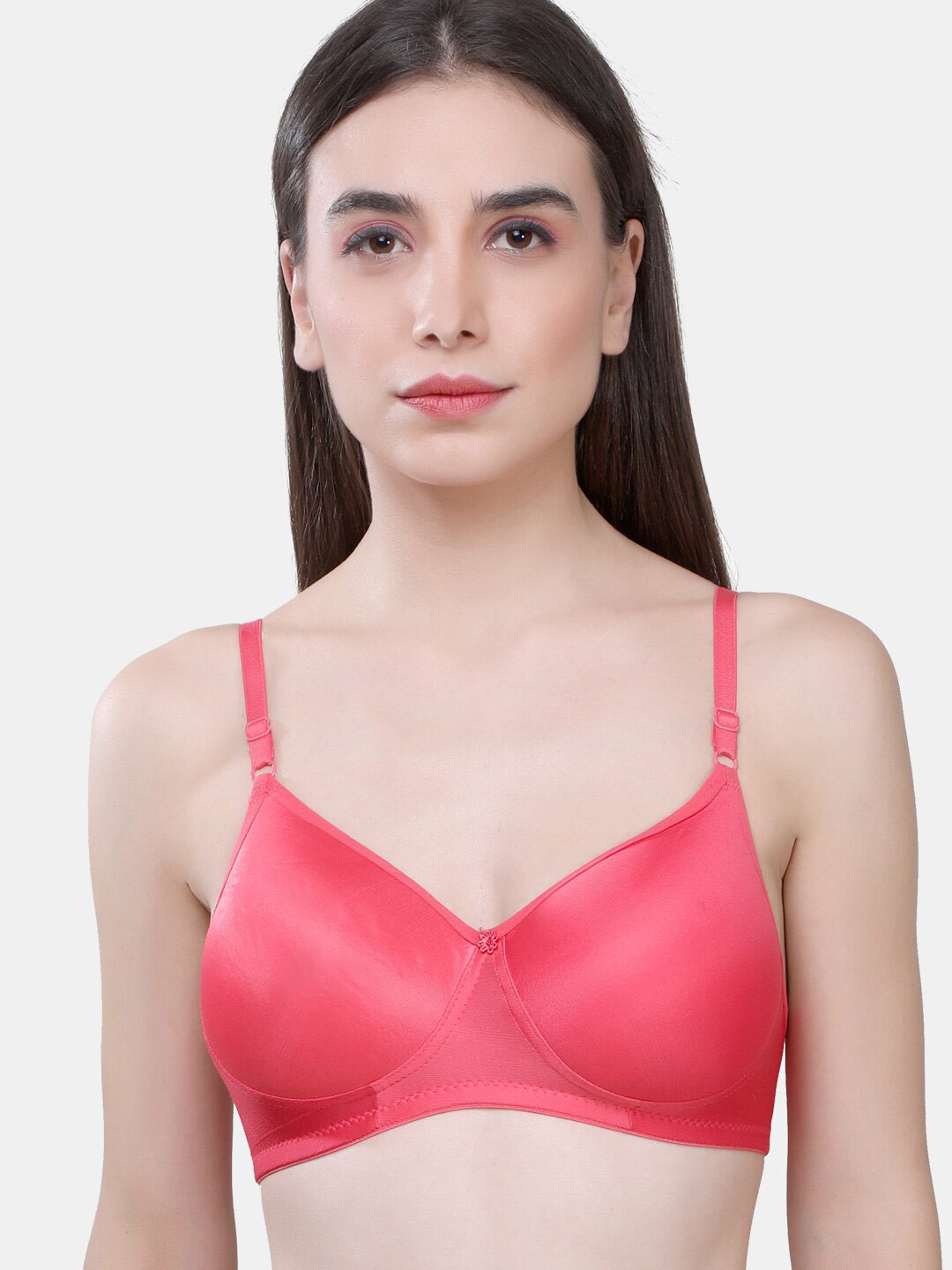 

SKDREAMS Heavily Padded Seamless All Day Comfort Medium Coverage Everyday Bra, Rose