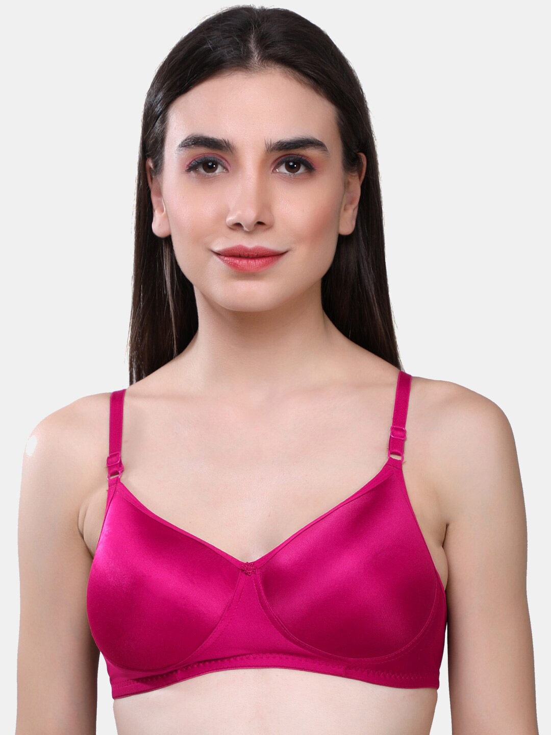 

SKDREAMS Heavily Padded Seamless All Day Comfort Medium Coverage Everyday Bra, Pink