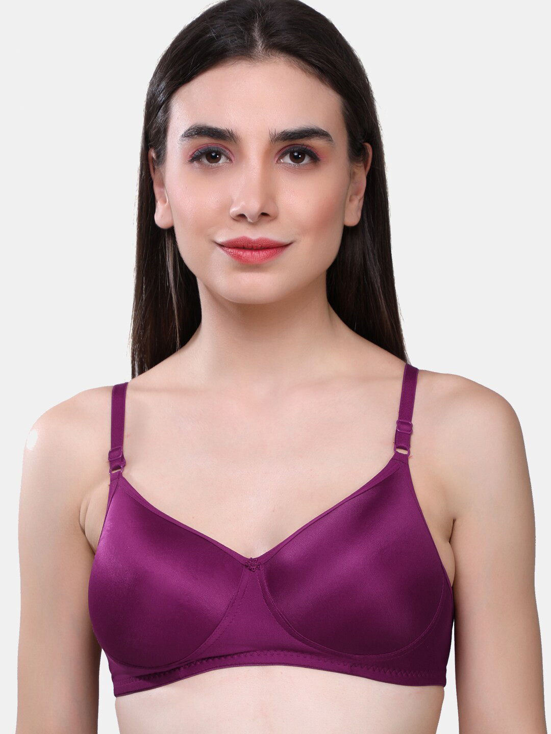 

SKDREAMS Heavily Padded Full Coverage All Day Comfort Seamless Everyday Bra, Purple