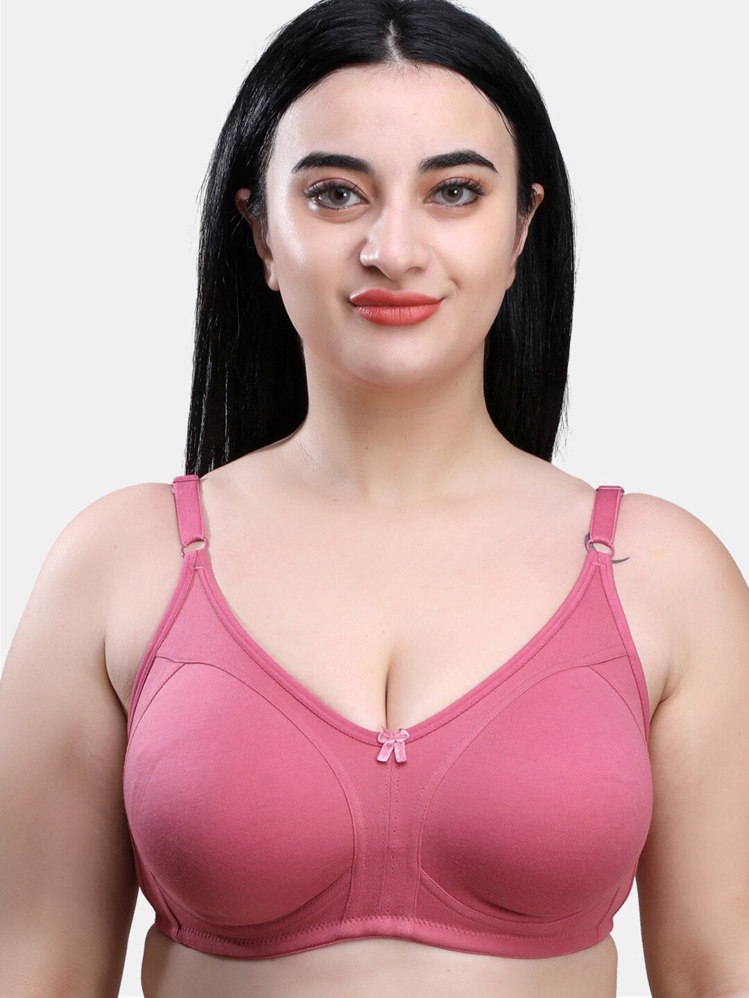 

SKDREAMS Full Coverage Non Padded Cotton Everyday Bra, Rose