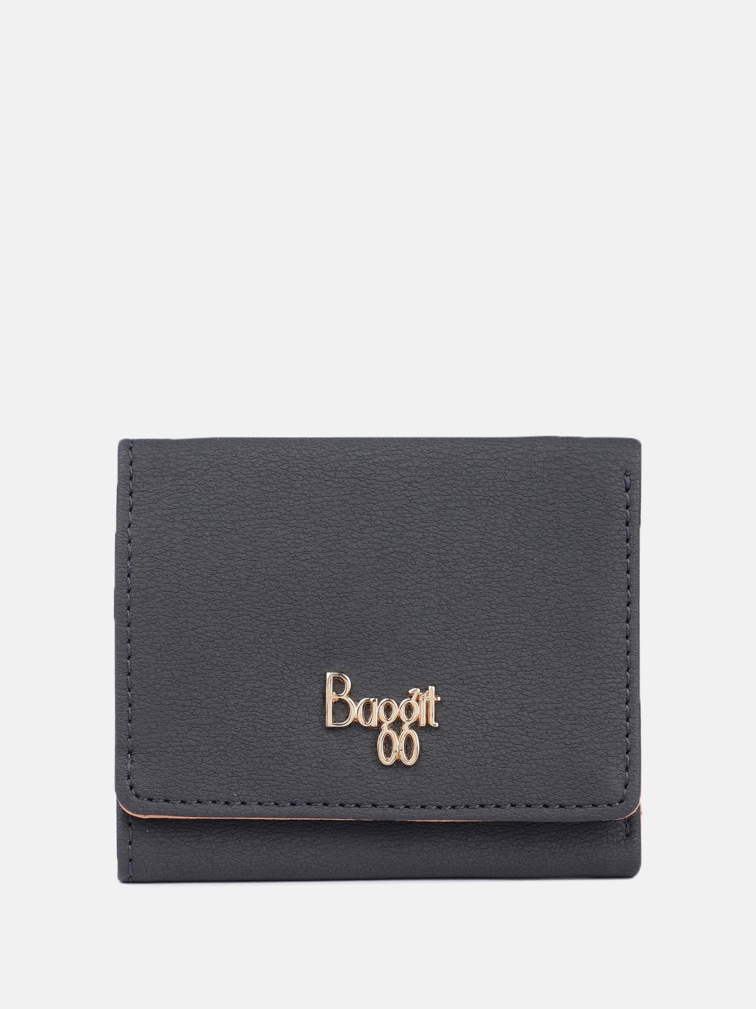 

Baggit Women Three Fold Wallet, Navy blue