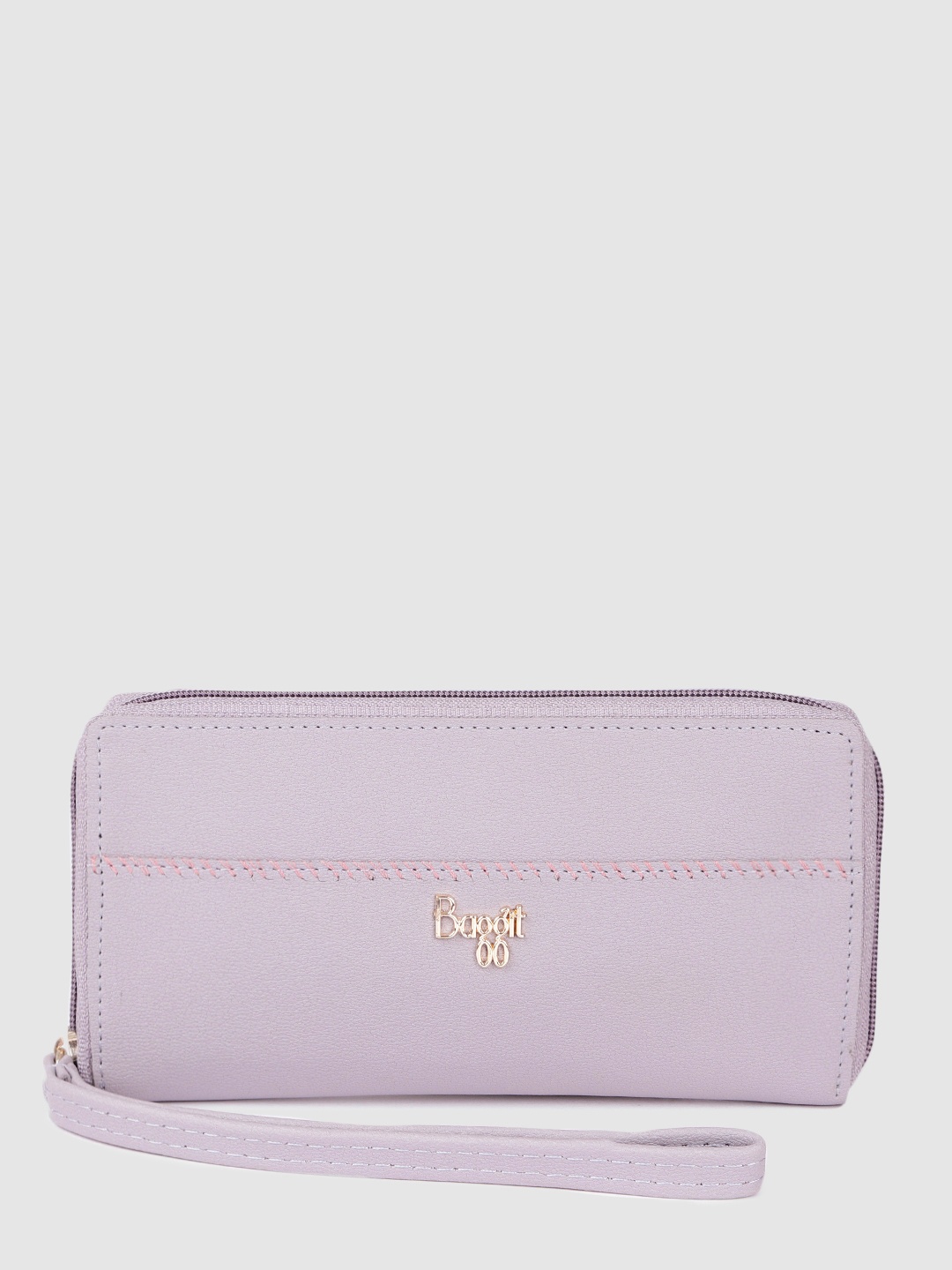 

Baggit Women Solid Zip Around Wallet, Purple