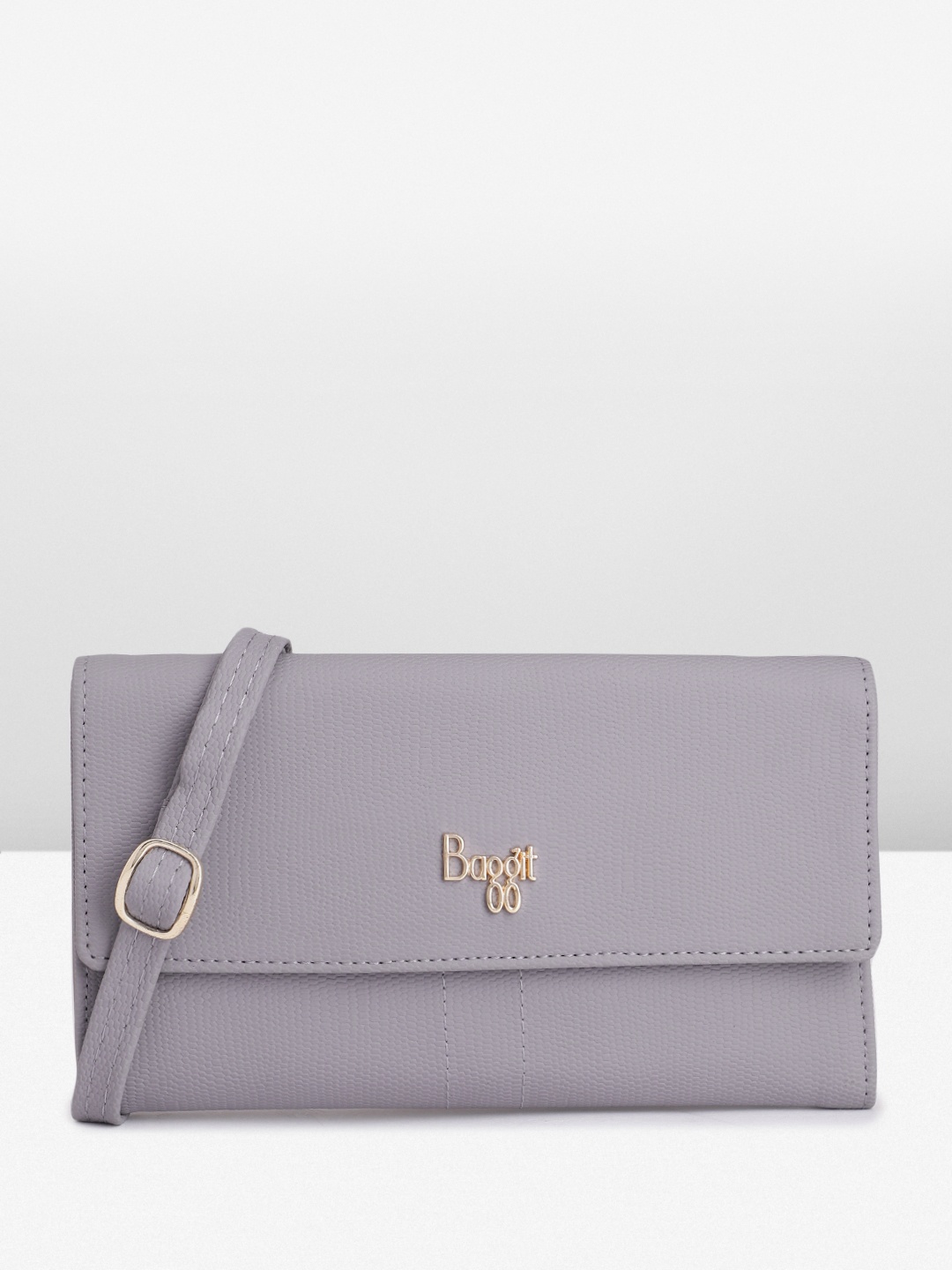 

Baggit Women Textured Envelope Wallet, Purple