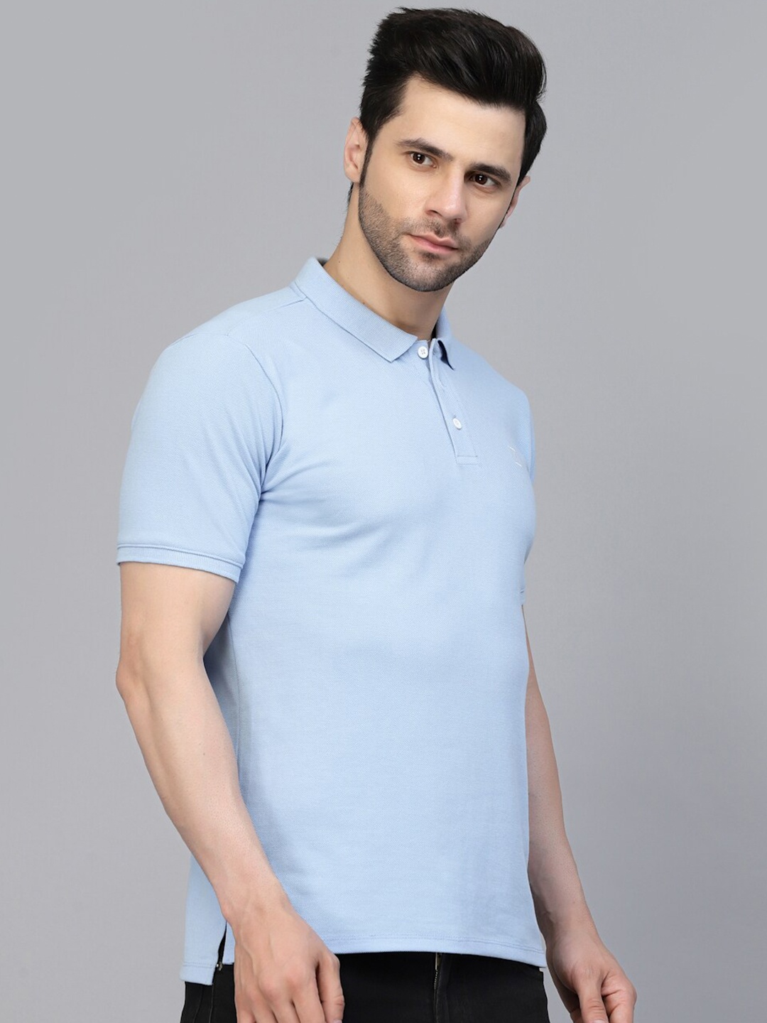 

Rigo Polo Collar Cotton T-shirt, Blue