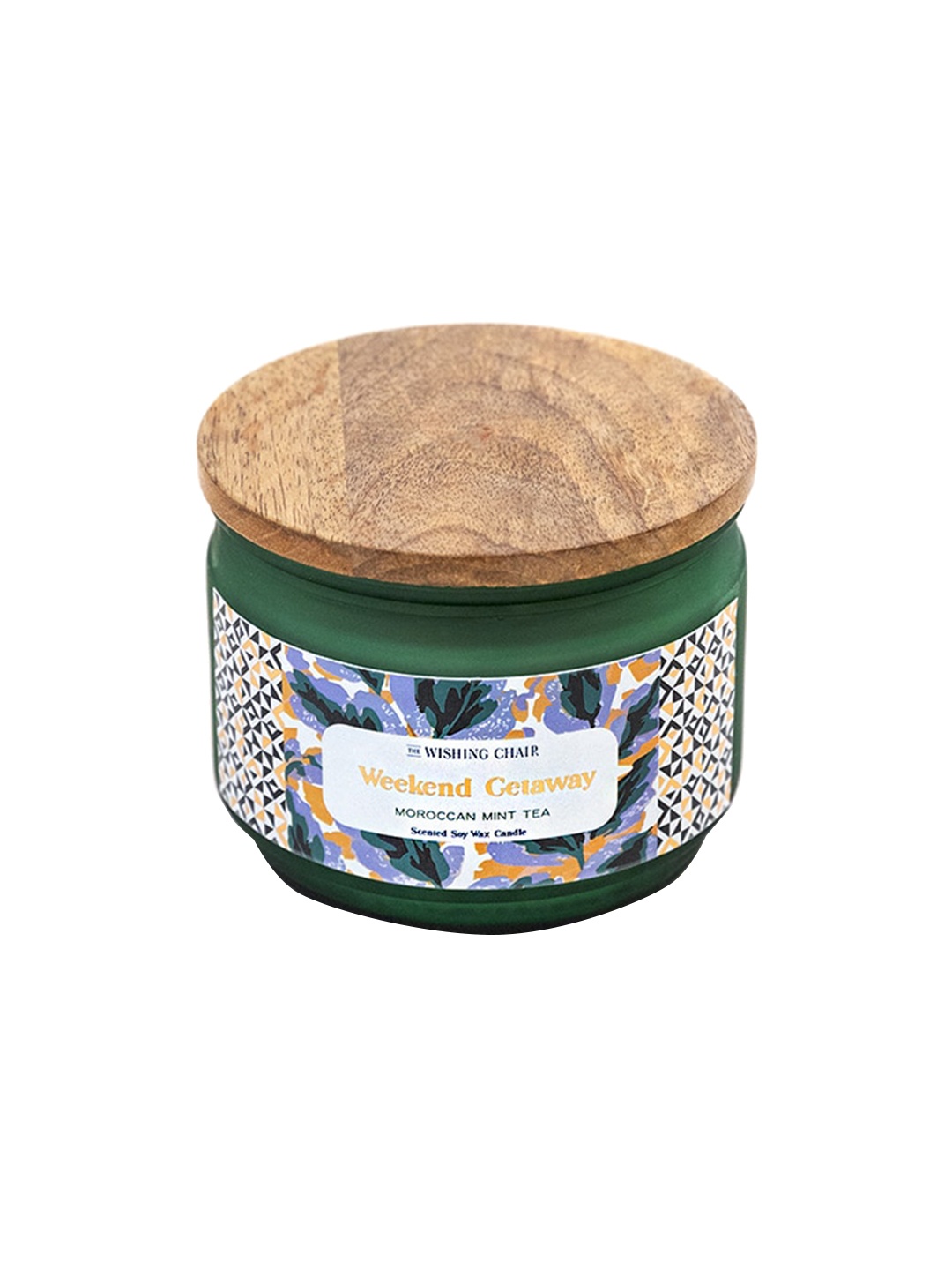 

The Wishing Chair Weekend Getaway Green Moroccan Mint Tea Scented Soy Wax Jar Candle