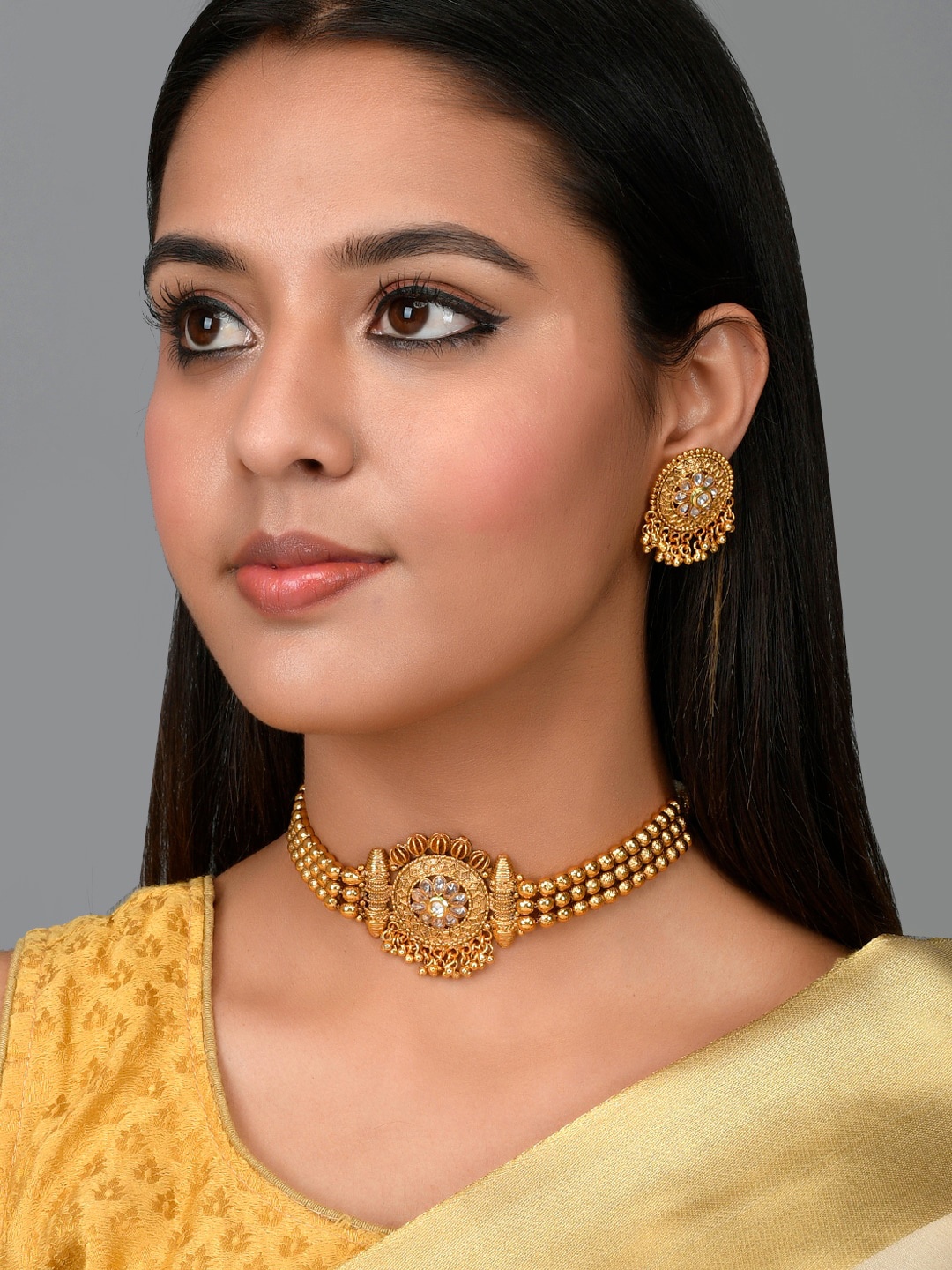 

AQUASTREET Gold Plated Choker Jewellery Set
