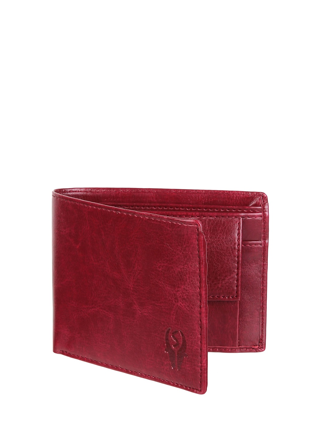 

SAMTROH Textured Two Fold Wallet, Red