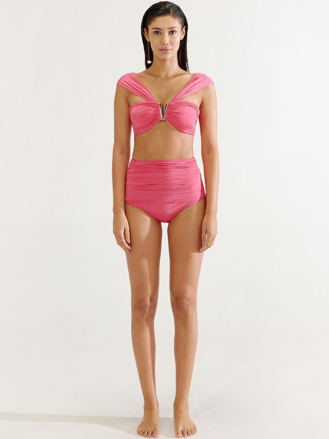 

Tizzi Crescent Bikini Set-Rouge, Pink