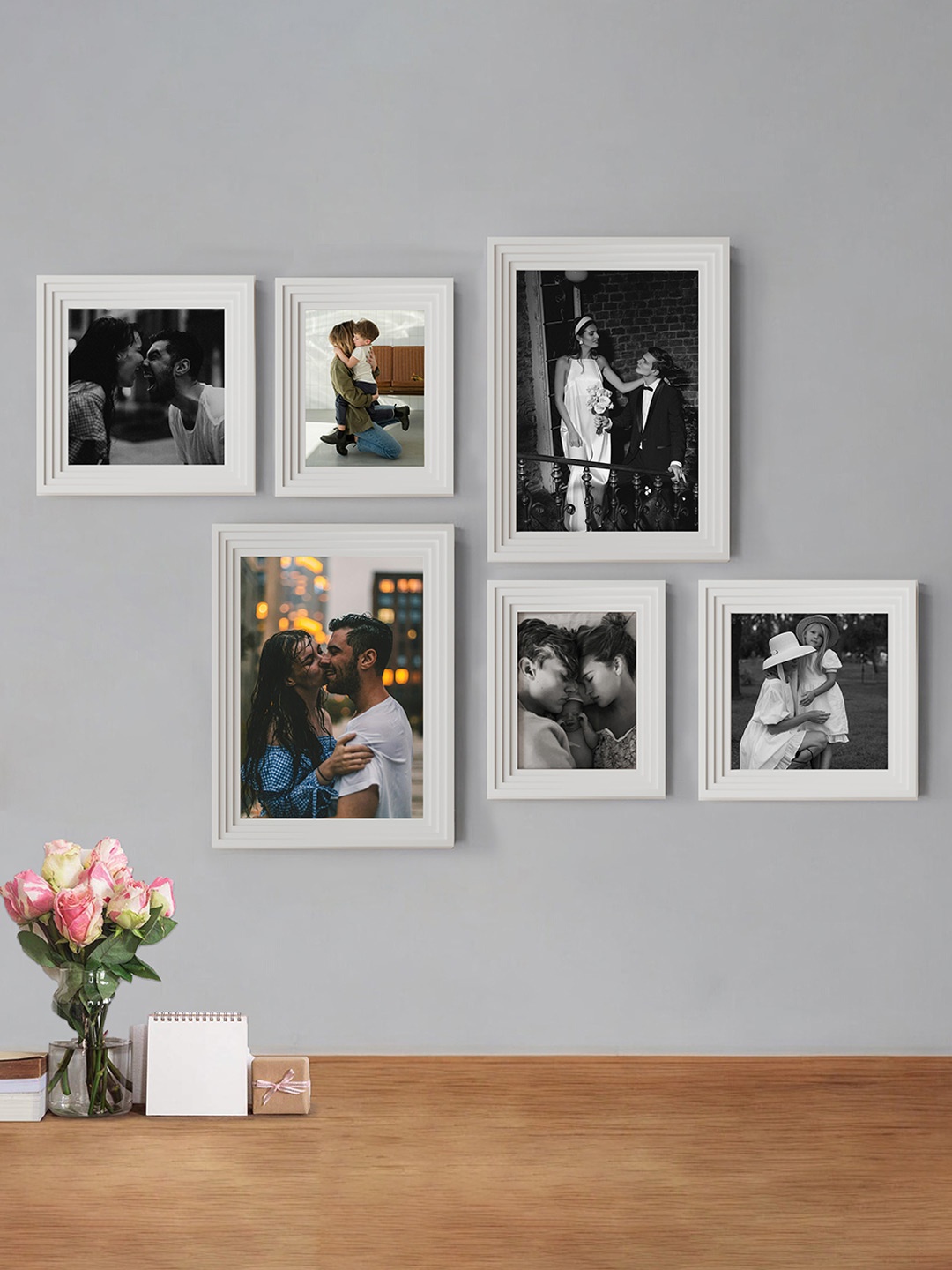 

Art Street White 6 Pieces Wall Photo Frames