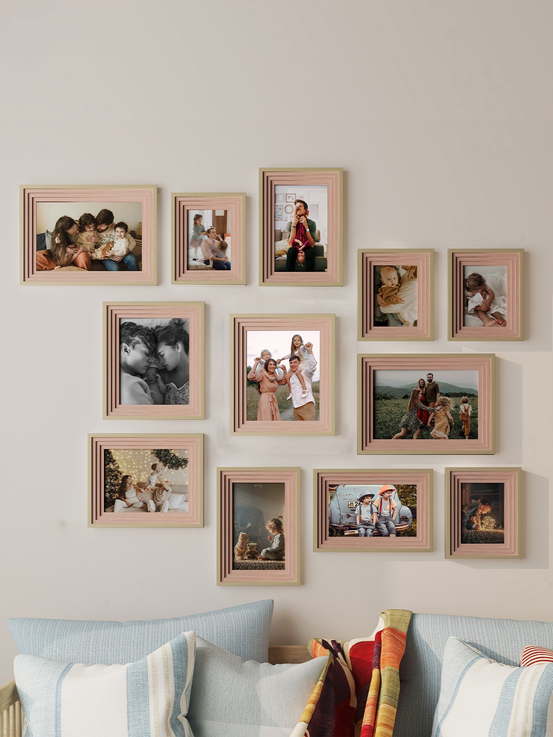 

Art Street Pink 12 Pcs Wall Photo Frames
