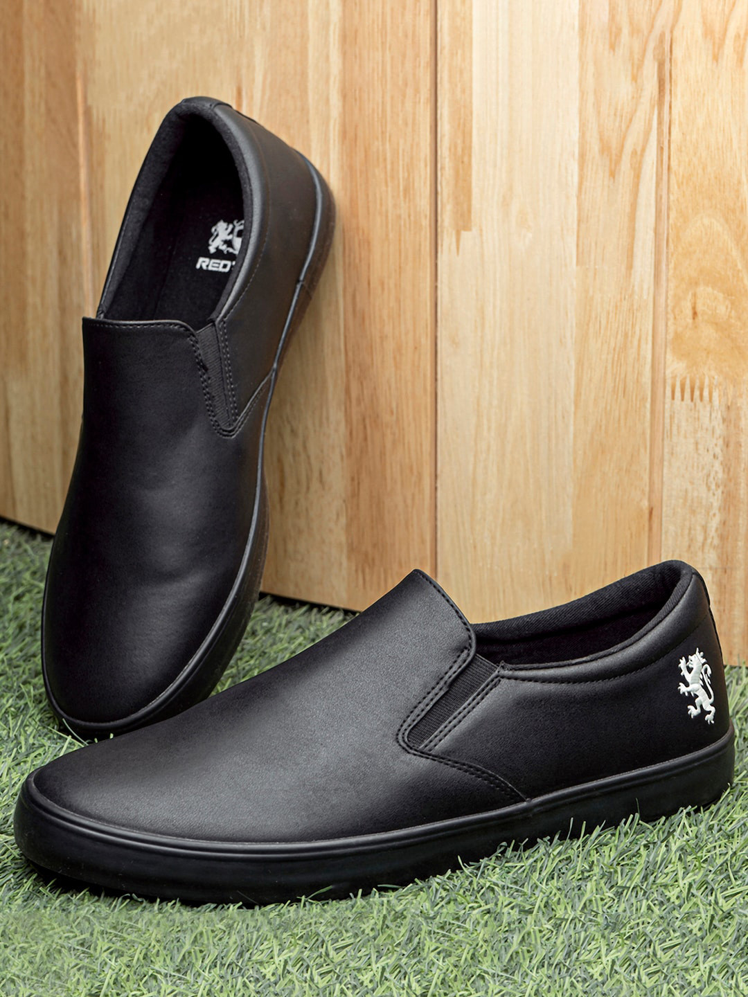 

Red Tape Men Round Toe Basics Loafers, Black