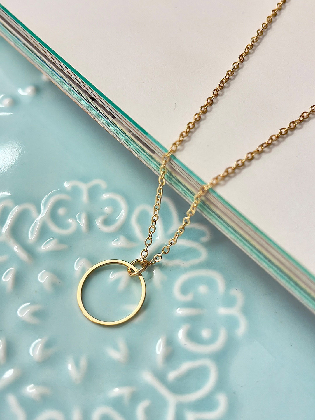 

Ayesha Gold-Plated Circular-Shaped Pendant