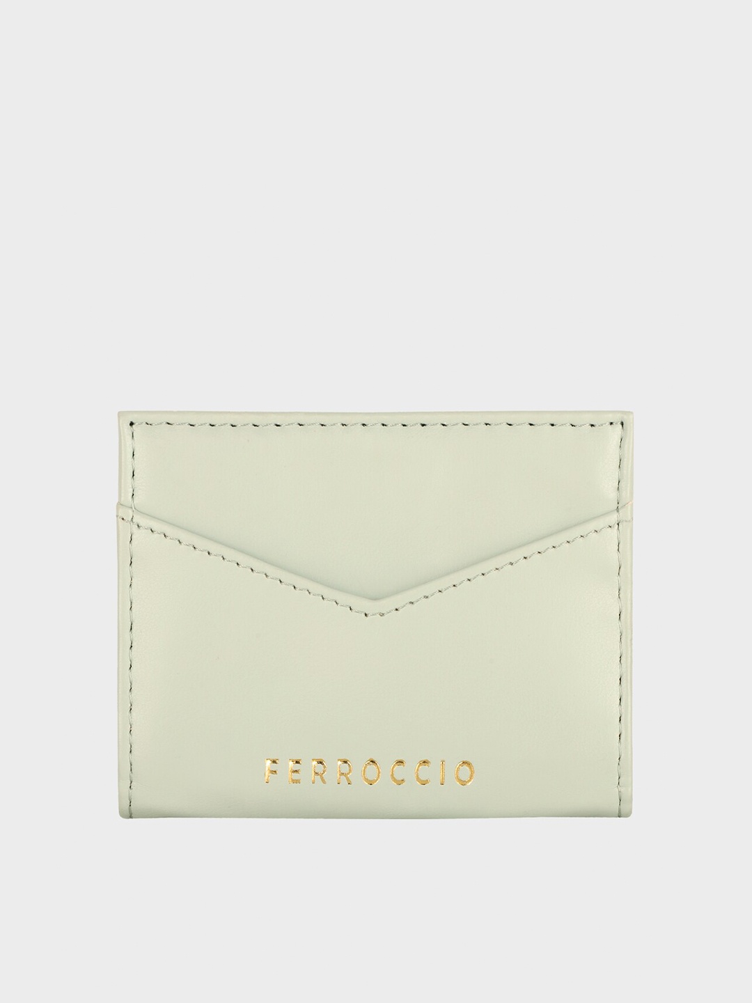 

FERROCCIO Women Solid Card Holder, Sea green