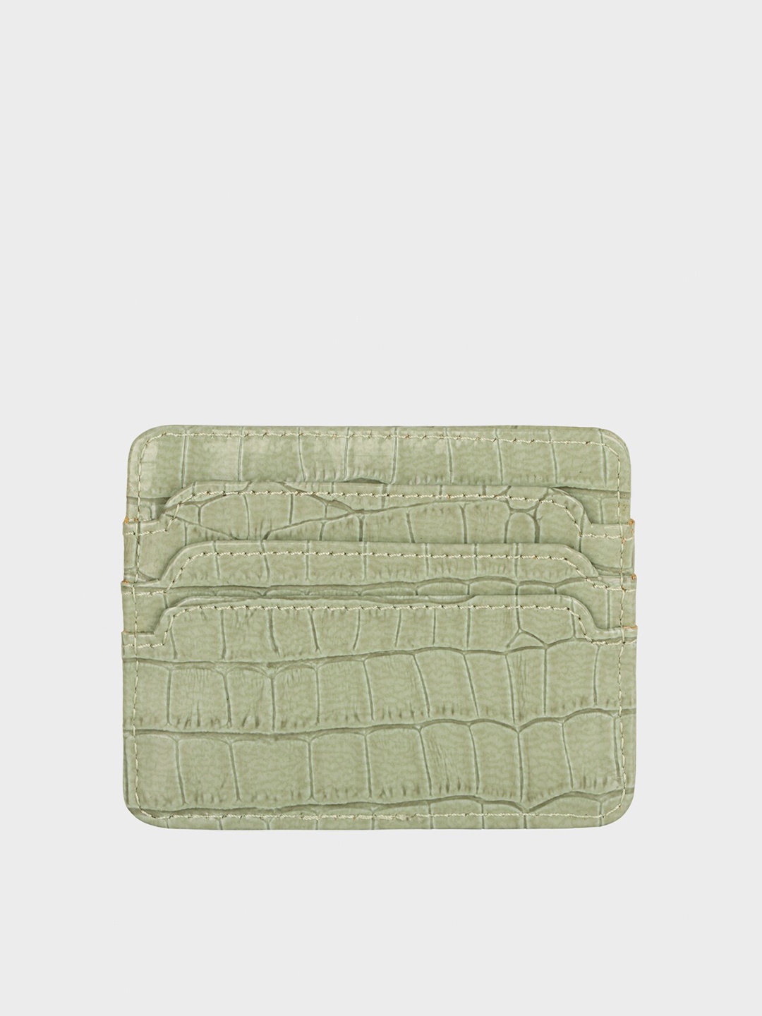 

FERROCCIO Women Textured Card Holder, Sea green