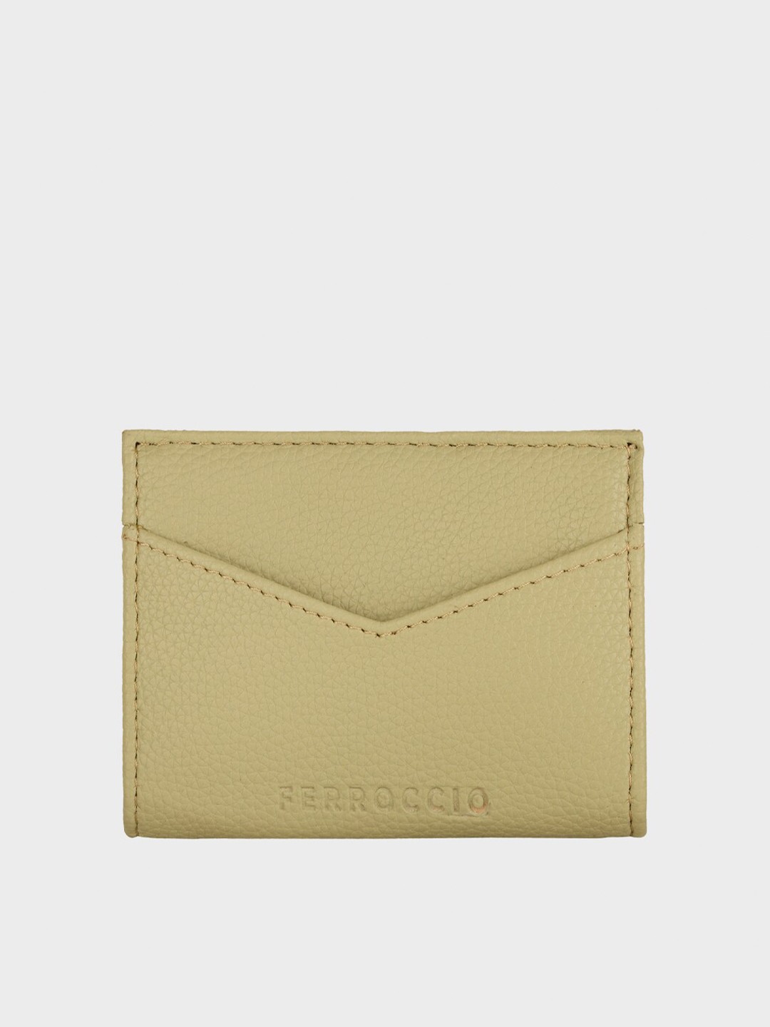 

FERROCCIO Women Solid Card Holder, Olive
