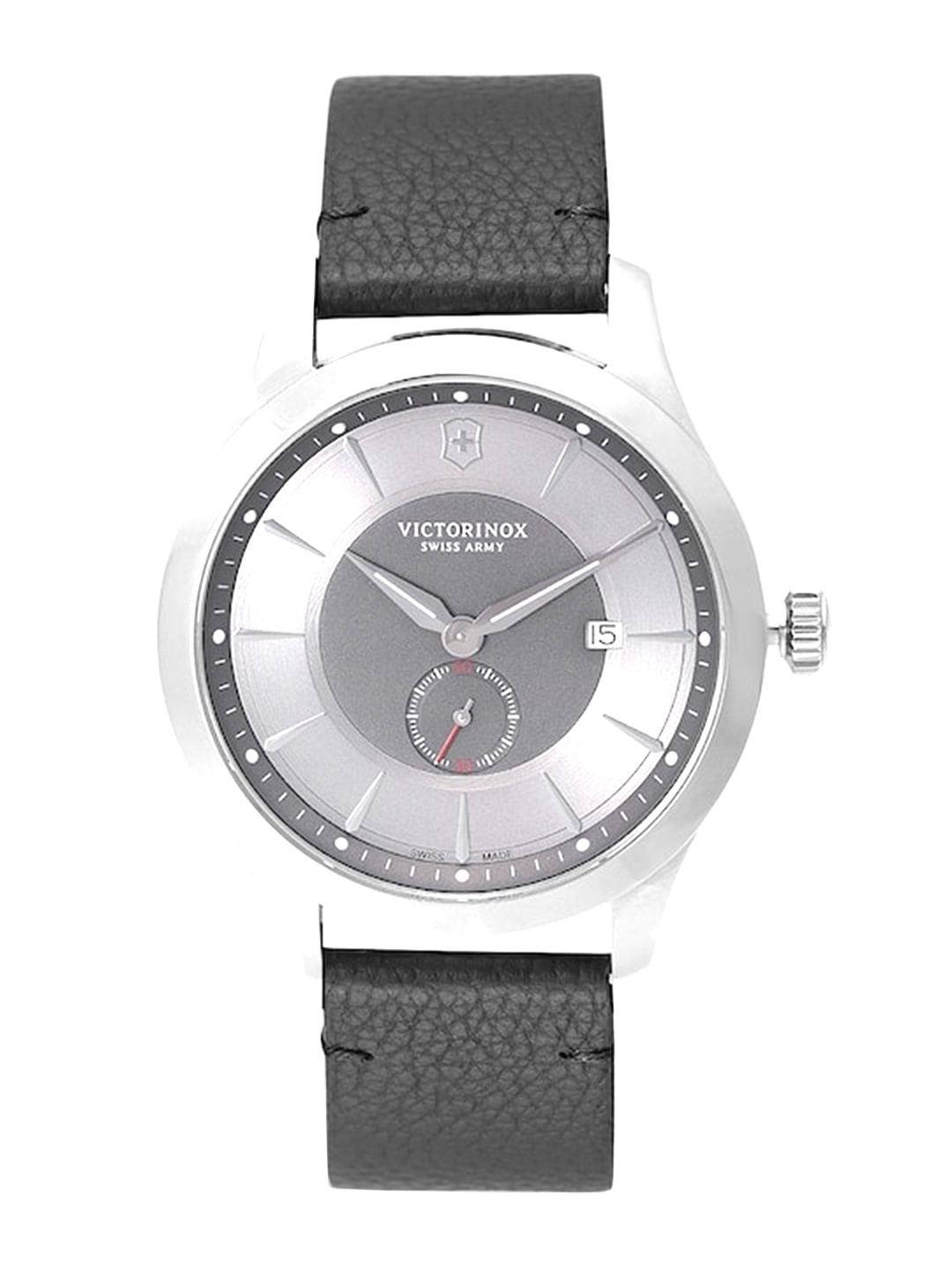 

Victorinox Men Dial & Leather Straps Analogue Watch, Grey