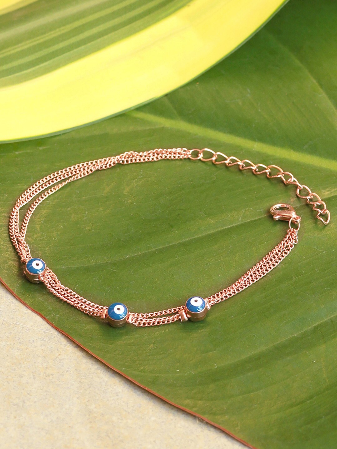 

Ayesha Women Rose Gold-Plated Link Bracelet