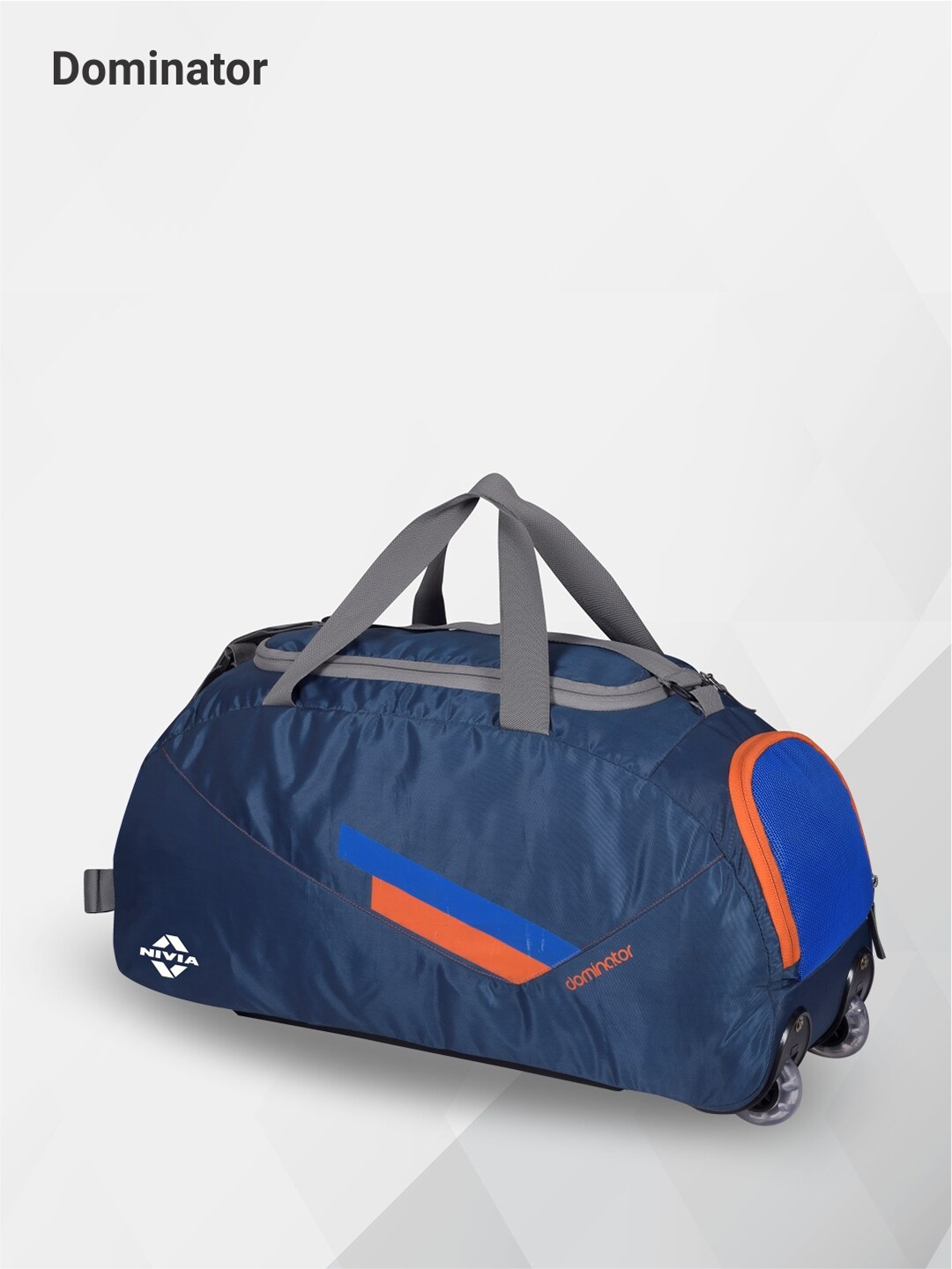 

NIVIA Printed Dominator Gym Duffel Bag, Navy blue