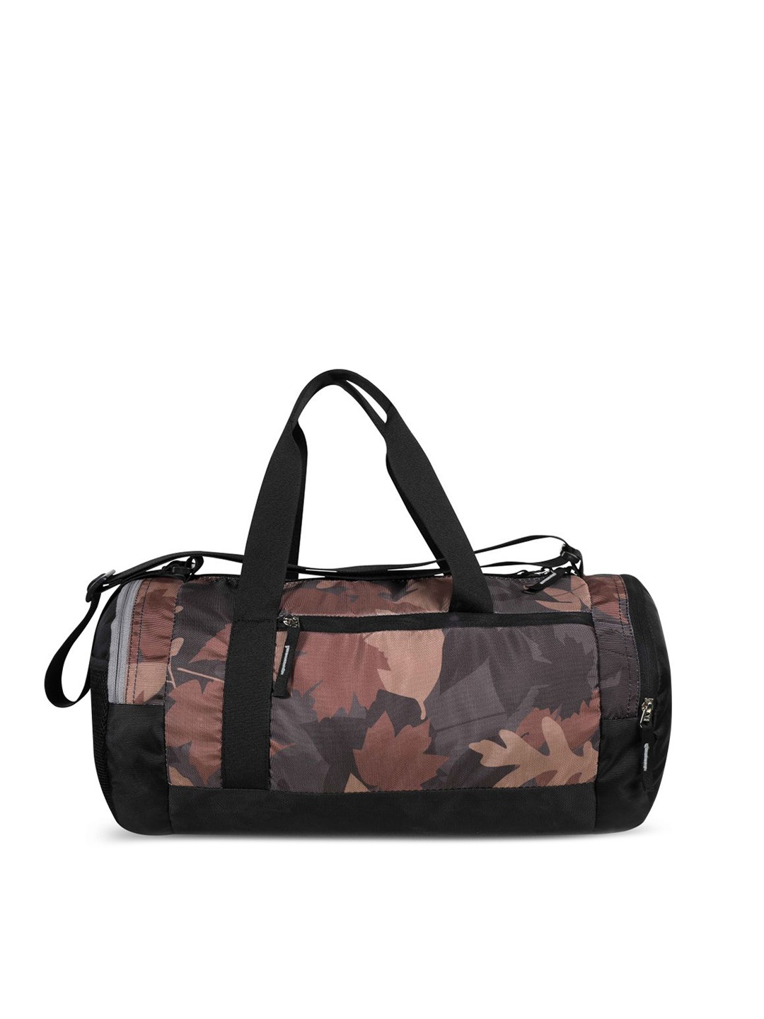 

NIVIA Printed Jungle Round Gym Duffel Bag, Brown