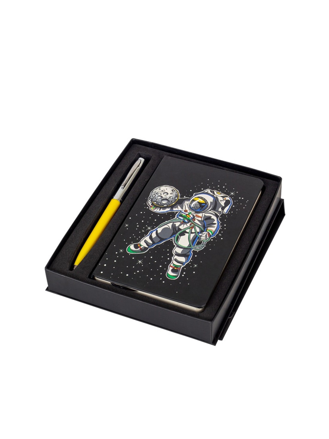 

Fisher Space Cap-O-Matic Ballpoint Pen With Chrome Trim and A6 Ruled Astronaut Notebook, Black
