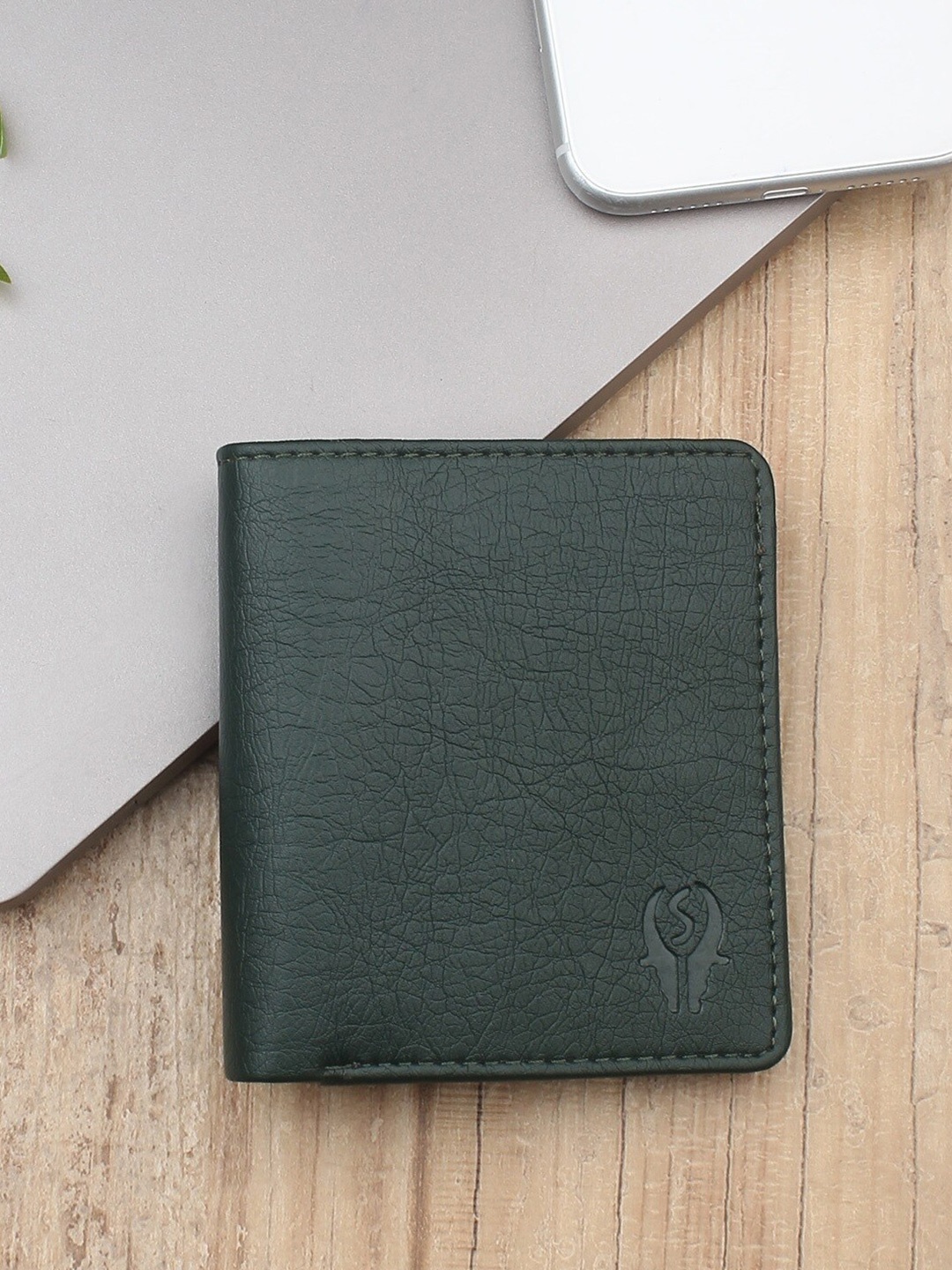

SAMTROH Men Two Fold Wallet, Green