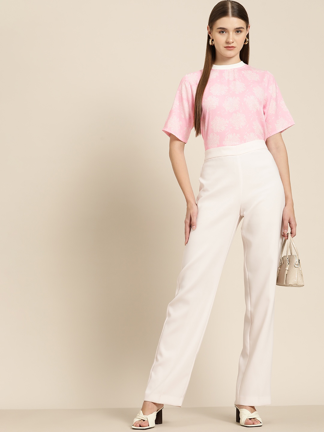 

her by invictus Floral Print Top, Pink
