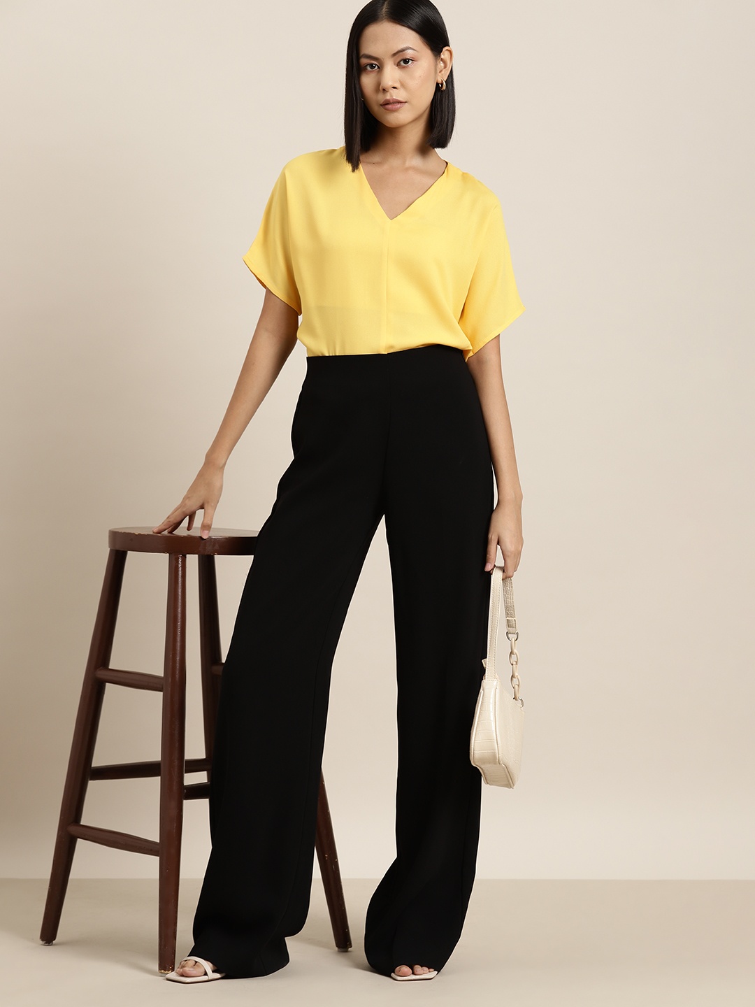 

her by invictus Extended Sleeves Top, Yellow