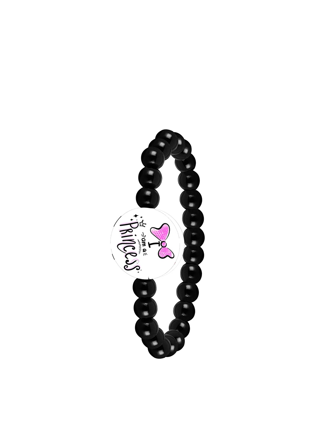 

Mikado Artificial Beads Elasticated Bracelet, Black