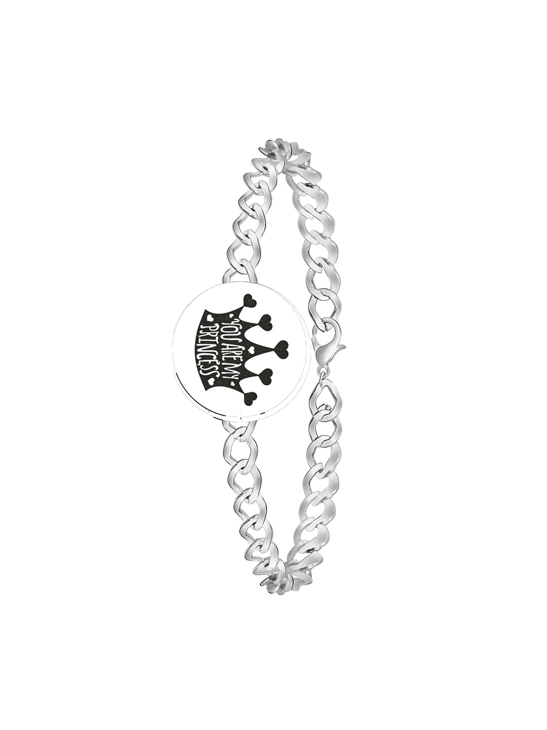 

Mikado Women Metal Link Bracelet, Silver