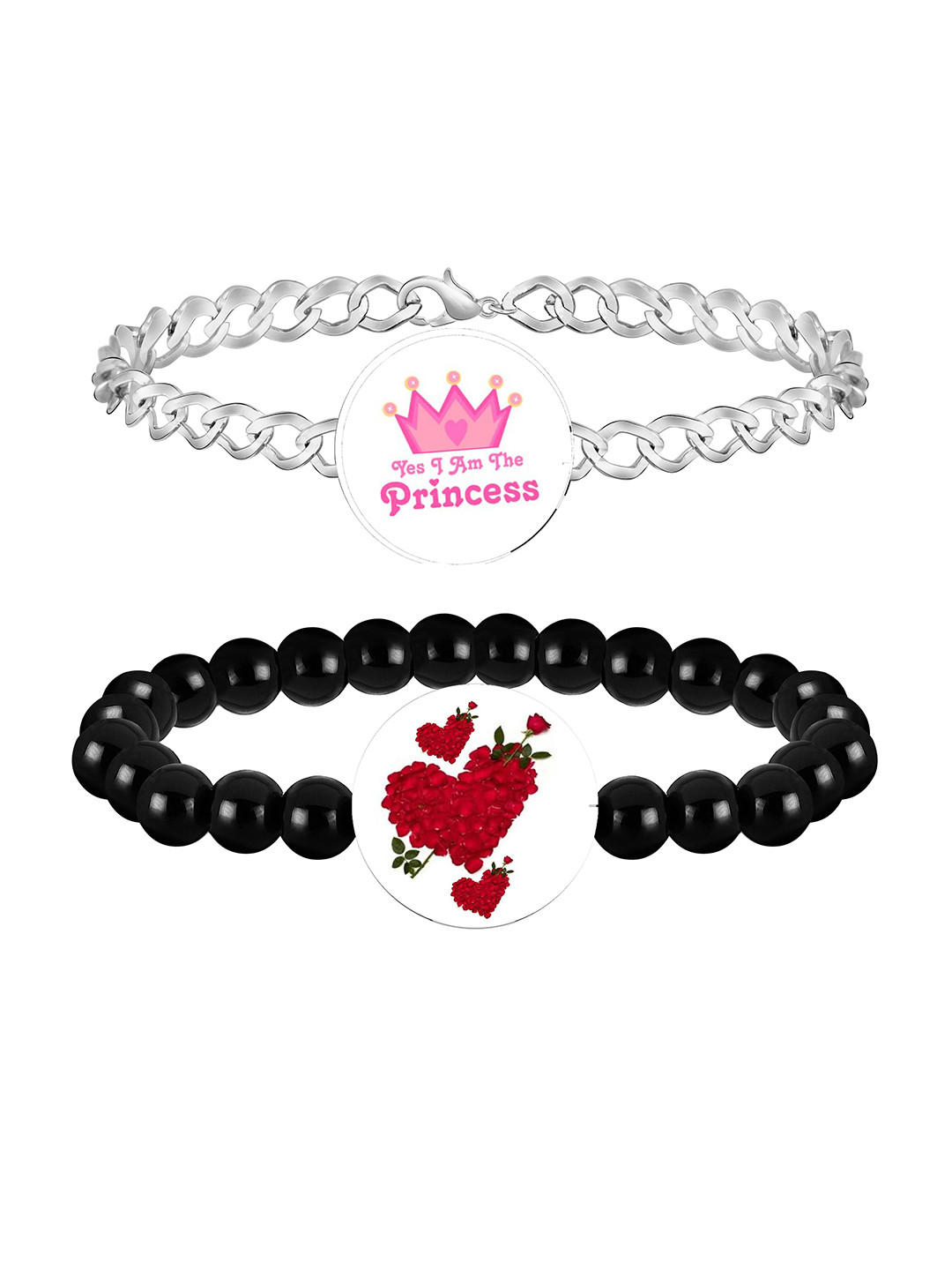 

Mikado Women Set Of 2 Bracelets, Black