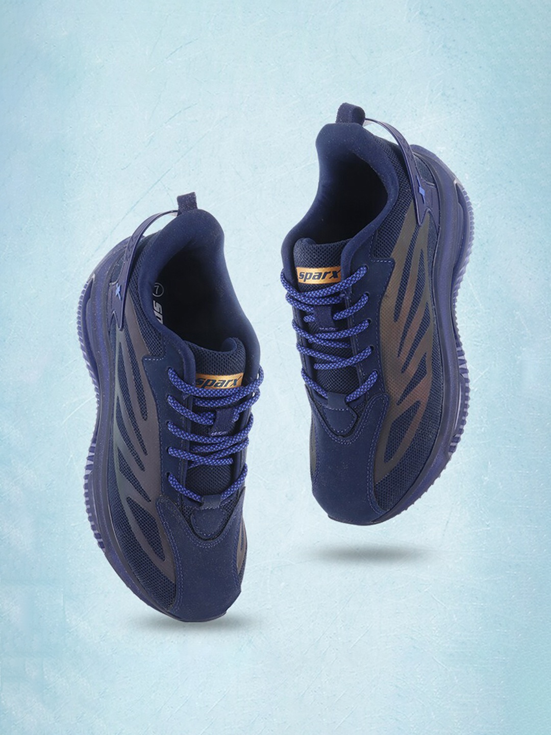 

Sparx Men Mesh Marking Running Shoes, Navy blue