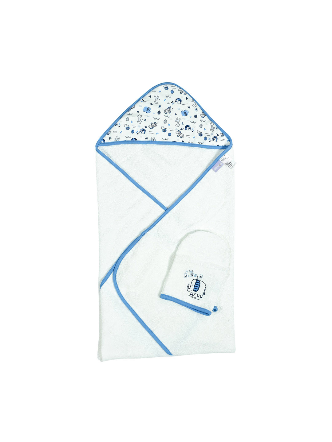 

MiArcus Printed Hooded Towel, Blue