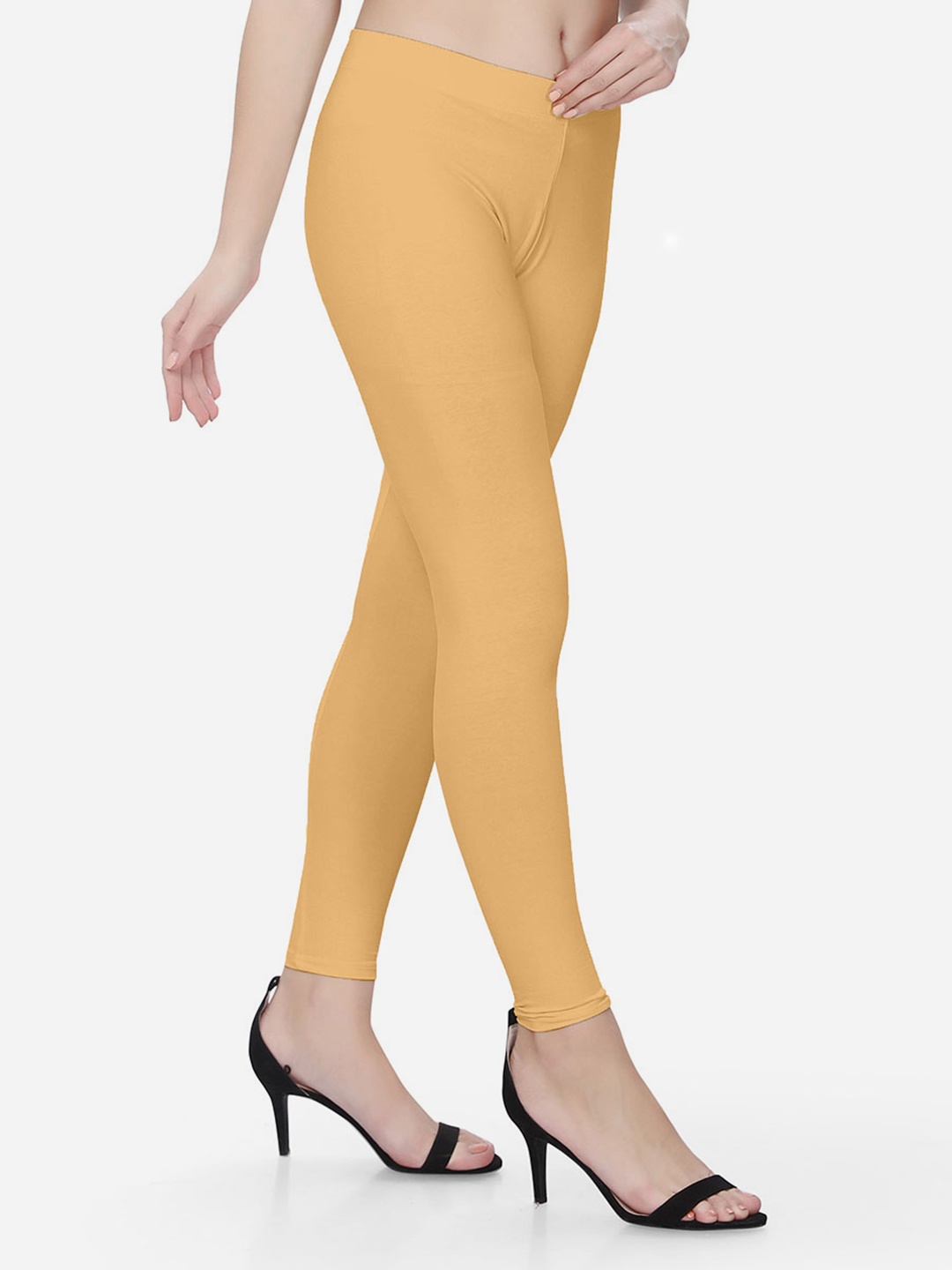

TITTLI 4-Way Stretchable Ankle-Length Leggings, Yellow