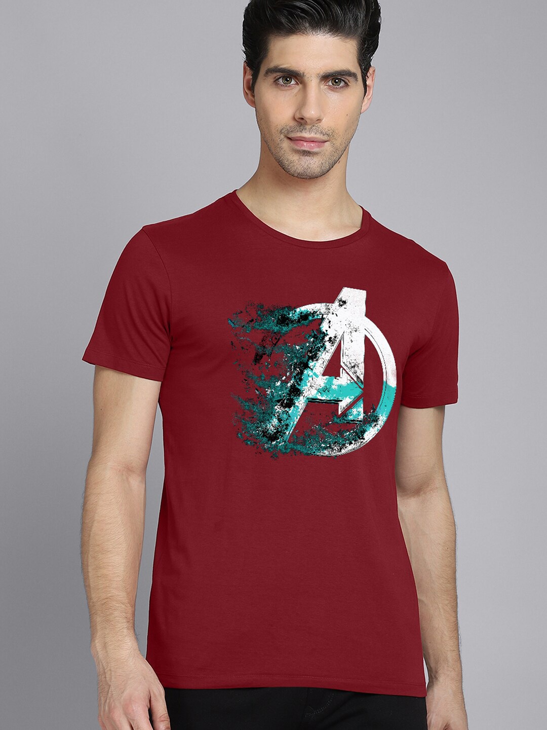 

Free Authority Men Avengers: Endgame Printed Pure Cotton T-shirt, Red