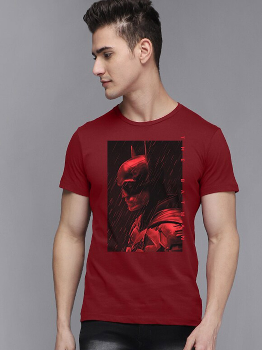 

Free Authority Cotton Batman Printed T-shirt, Red