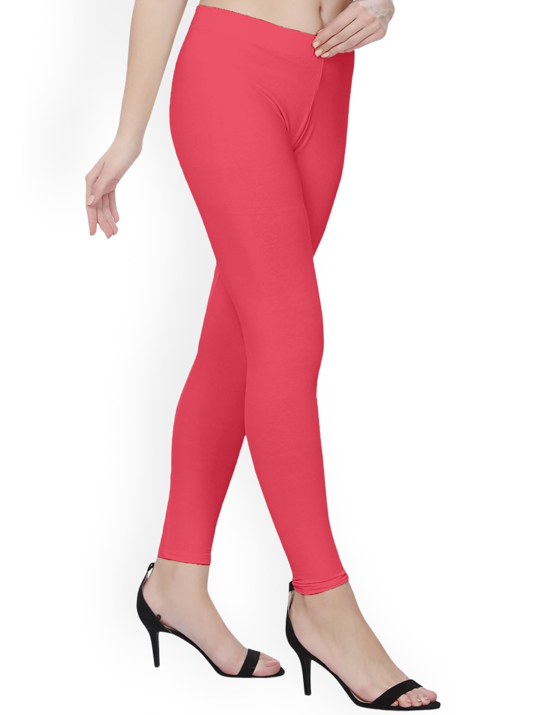 

TITTLI 4-Way Stretchable Ankle-Length Leggings, Pink