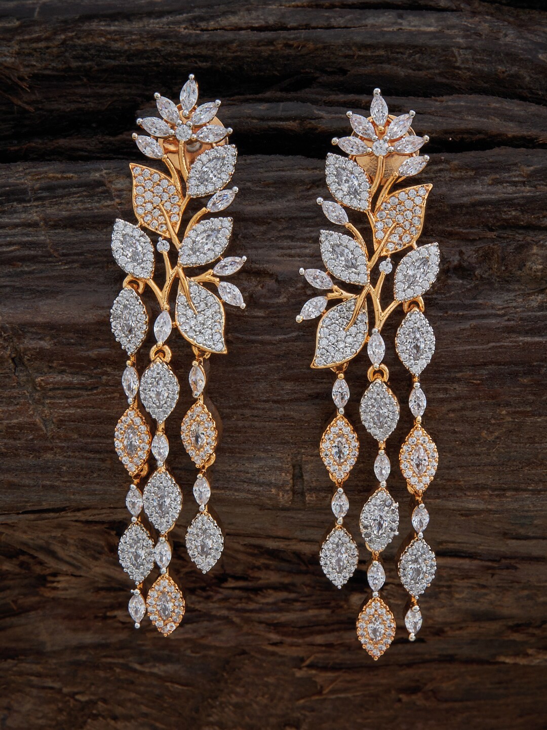 

Kushal's Fashion Jewellery Rose Gold-Plated Contemporary Drop Earrings
