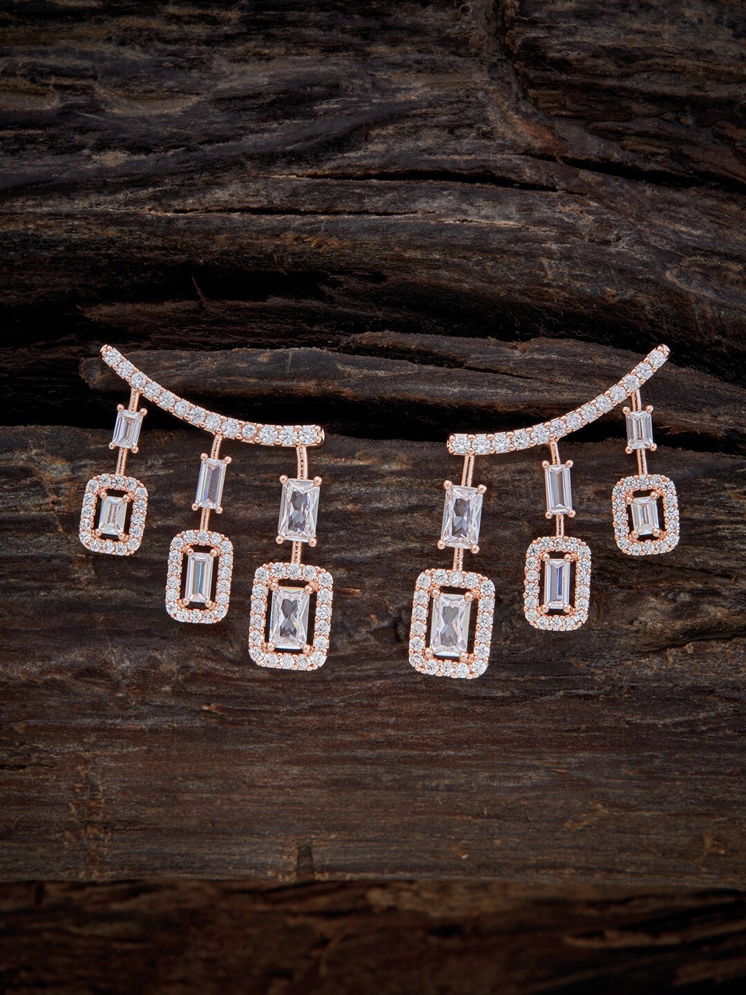 

Kushal's Fashion Jewellery White Contemporary Drop Earrings