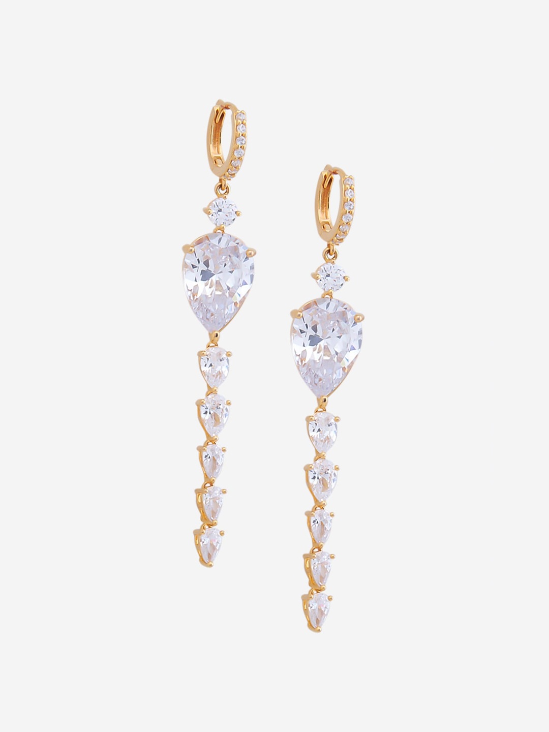 

Kushal's Fashion Jewellery Gold-Plated Contemporary Hoop Earrings