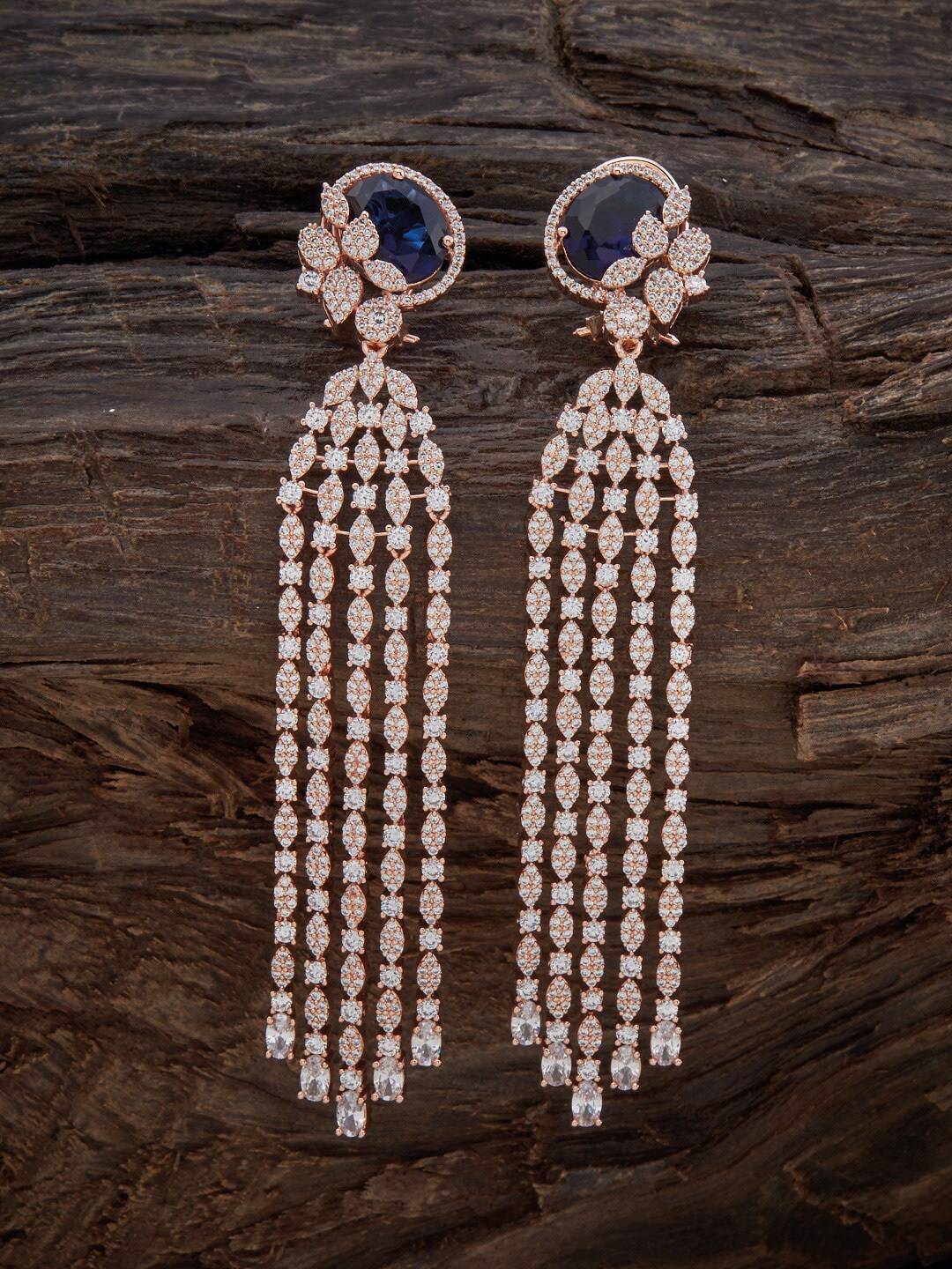 

Kushal's Fashion Jewellery Blue Contemporary Drop Earrings