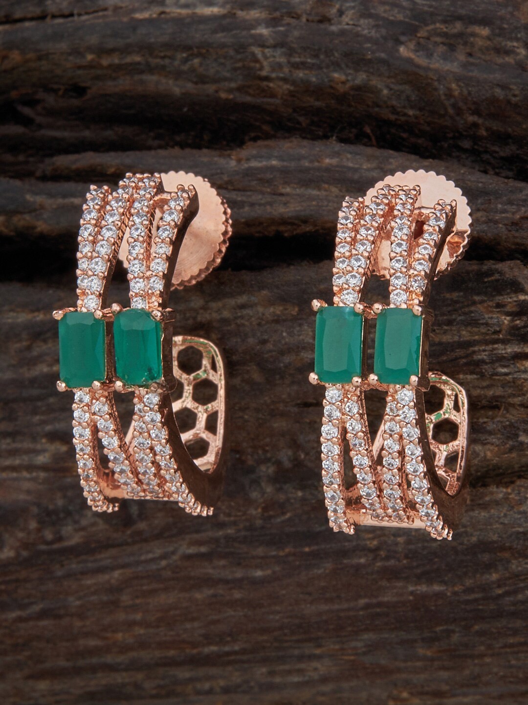 

Kushal's Fashion Jewellery Green Contemporary Drop Earrings